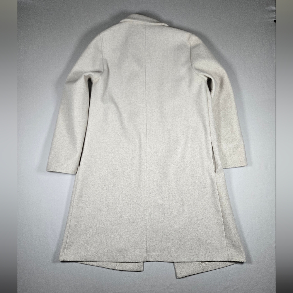 Zara Basic Soft Felt Texture Coat – Beige Marl Lo… - image 3